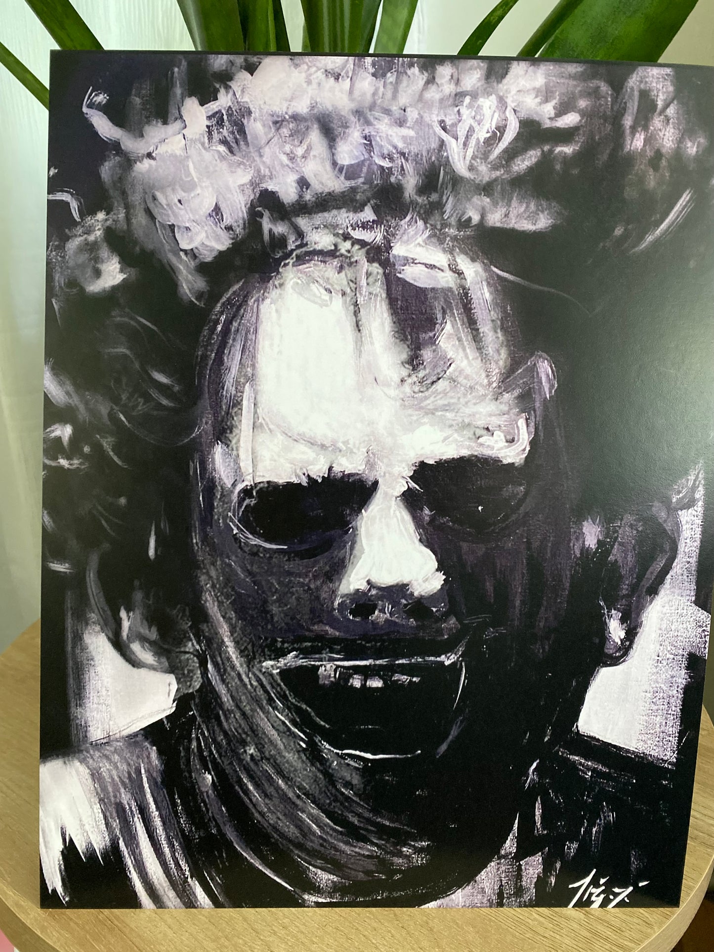 11x14 Leather face print